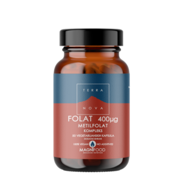 Terranova Folat 400Mcg Metilfolat Cps A50