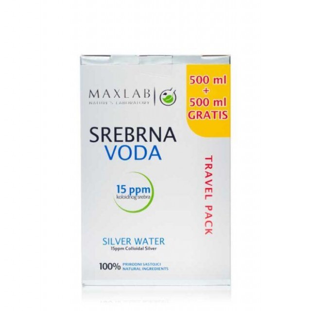 Srebrna Voda Koloid 15Ppm 500Ml+500Ml