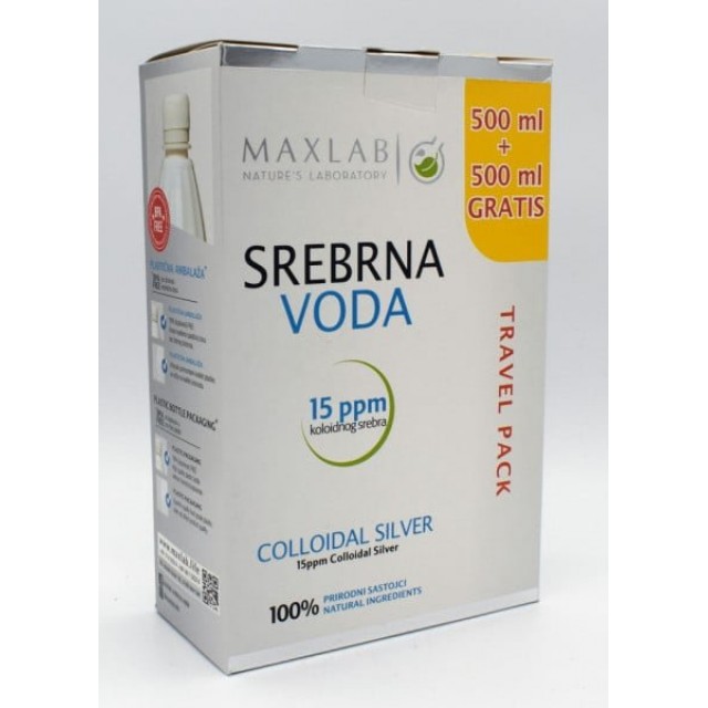 Srebrna Voda Koloid 15Ppm 500Ml+500Ml