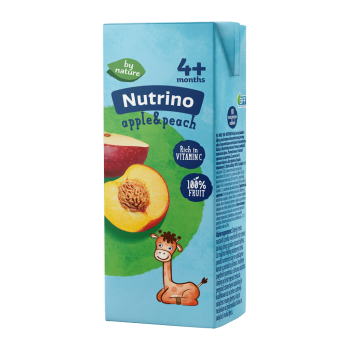 NUTRINO VOĆNI SOKIĆ OD JABUKE I BRESKVE 200ML 4M+