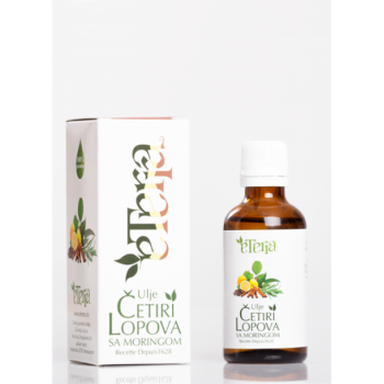ETERRA ČETIRI LOPOVA SA MORINGOM ULJE 50ML ETERRA ČETIRI LOPOVA SA MORINGOM ULJE 50ML
