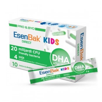 ESENBAK PRO&BIO DIREKT KIDS DHA + TAURIN PROBIOTIK ZA DECU KESICE A10 