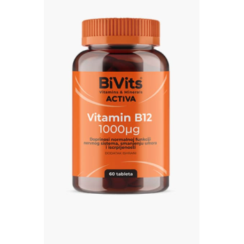 BIVITS ACTIVA VITAMIN B 12 1000MCG TABLETE A 60