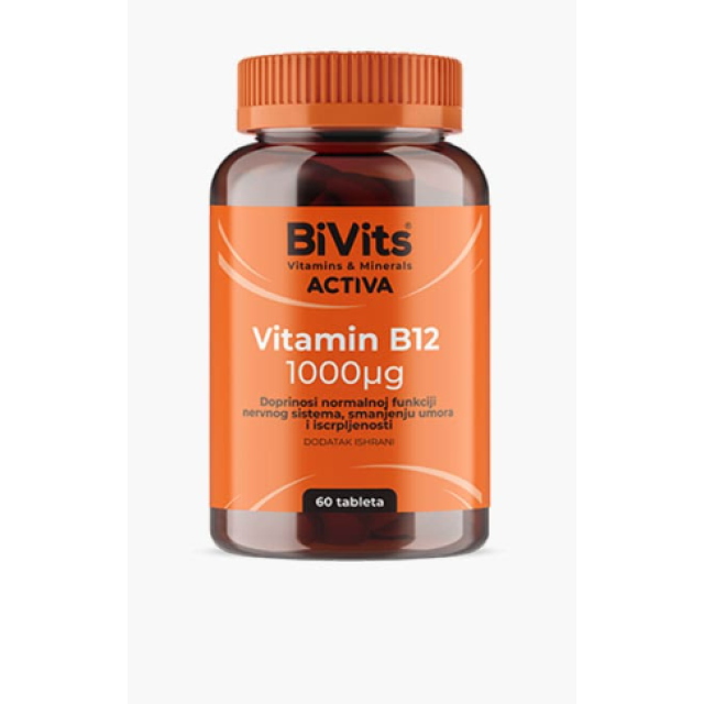 Bivits Avctiva Vitamin B 12 1000Mcg Tablete A 60