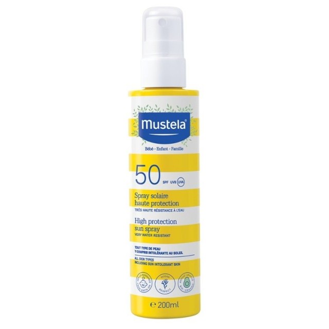 Mustela Sun Sprej Sa Visokom Uv Zaštitom Spf50+ 200Ml