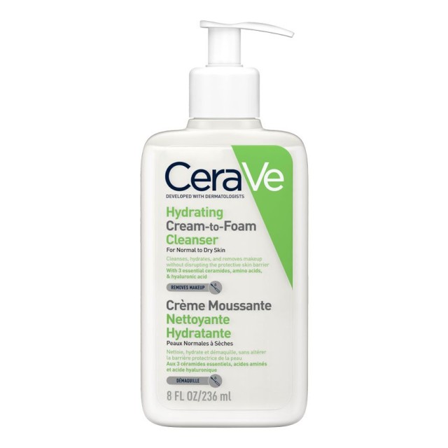 Cerave Hydrating. Cream To Foam Cleanser 236Ml
