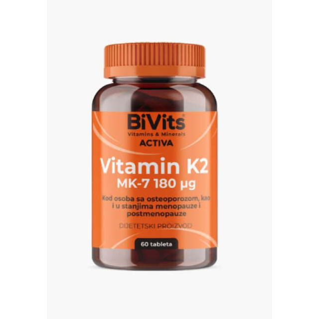 Bivits Activa K2Mk7 180Mcg Tablete A 60