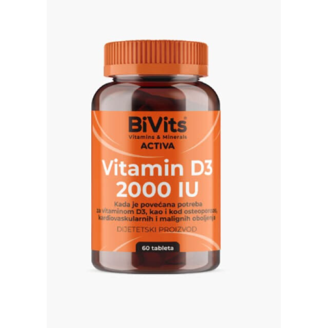 Bivits Activa Vitamin D3 2000Ij Tablete A 60