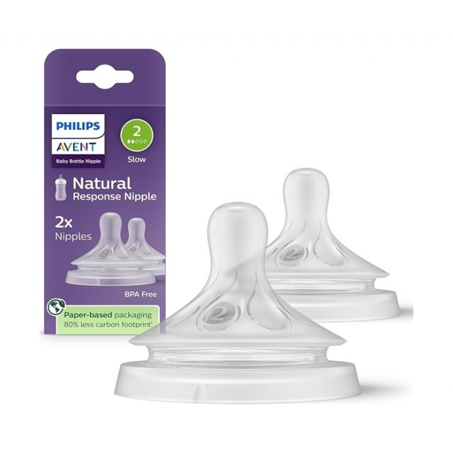 Avent Cucla Natural Response 2 Otvora Za Novorodjenče 1M+ 5099