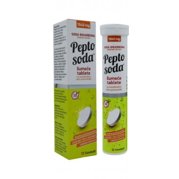 PEPTO SODA ŠUMEĆE TABLETE POMORANDŽA A20