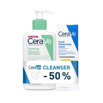 CERAVE HIDRATANTNA KREMA ZA LICE SPF30 52ML + GEL ZA CISCENJE N/M KOZA 236ML PROMO