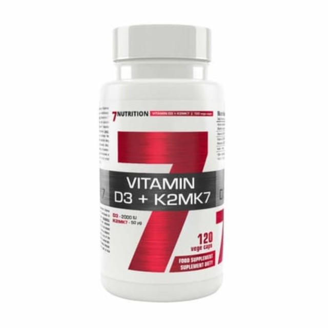 7 Nutrition Vitamin D3 + K2Mk7 Cps A20