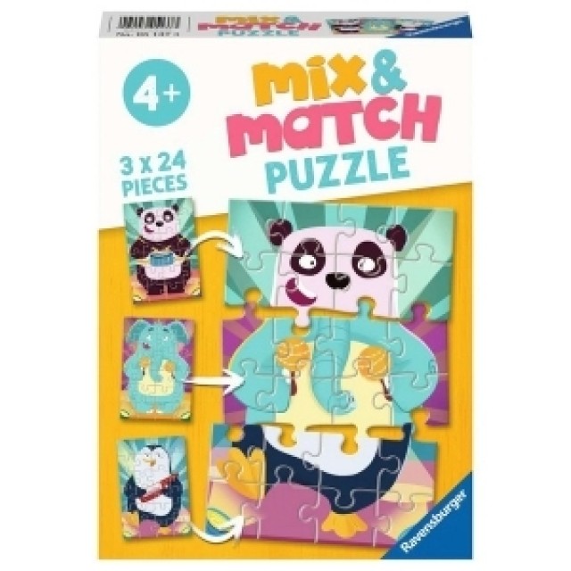 Ravensburger Puzzle Mix&Match Smesne Zivotinje Ra05137