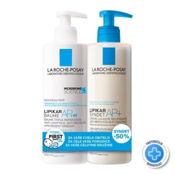 LA ROCHE-POSAY PROMO LIPIKAR BAUME AP+M 400ML + LIPIKAR SYNDET 400ML 