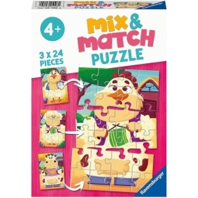 Ravensburger Puzzle Mix&Match  Moji Prijatelji Sa Farme Ra05198