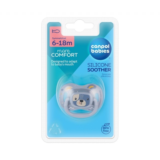 Canpol Babies Varalica Silikonska 6 Do 18 Meseci Cute Animals Blue 34/925