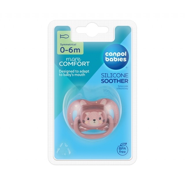 Canpol Babies Varalica Silikonska 0 Do 6 Meseci Cute Animals Pink 34/924
