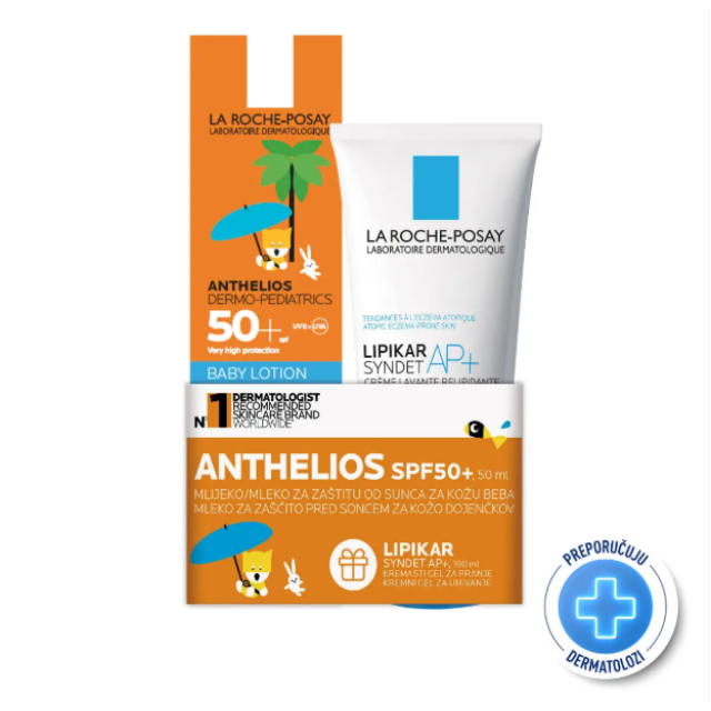 La Roche-Posay Anth Baby Lotion Spf50+ 50Ml+Lipikar Syndet Ap+100Ml Gratis 7468 Promo
