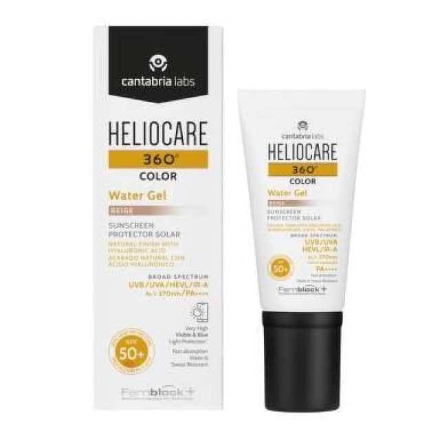 Heliocare 360 Water Gel Color Biege Spf50 50Ml