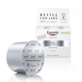 EUCERIN HYALURON-FILLER DNEVNA KREMA ZA SUVU KOŽU SPF15 50ML REFIL PAKOVANJE 98389