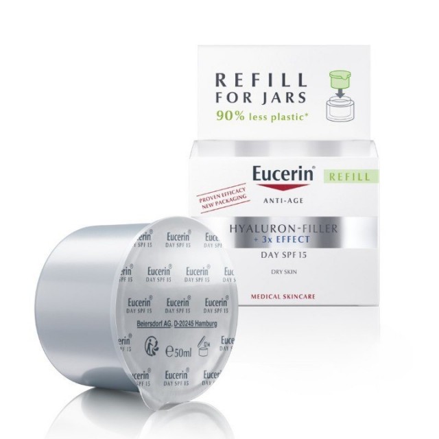 Eucerin Hyaluron-Filler Dnevna Krema Za Suvu Kožu Spf15 50Ml Refil Pakovanje 98389