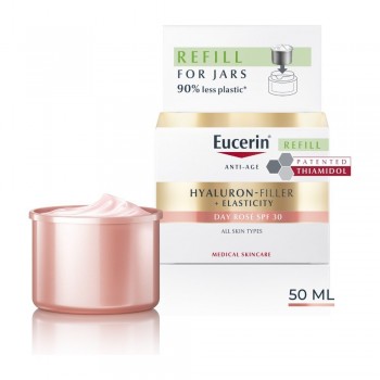 EUCERIN HYALURON-FILLER+ELASTICITY DNEVNA KREMA SPF30 50ML ROSE REFILL 99545