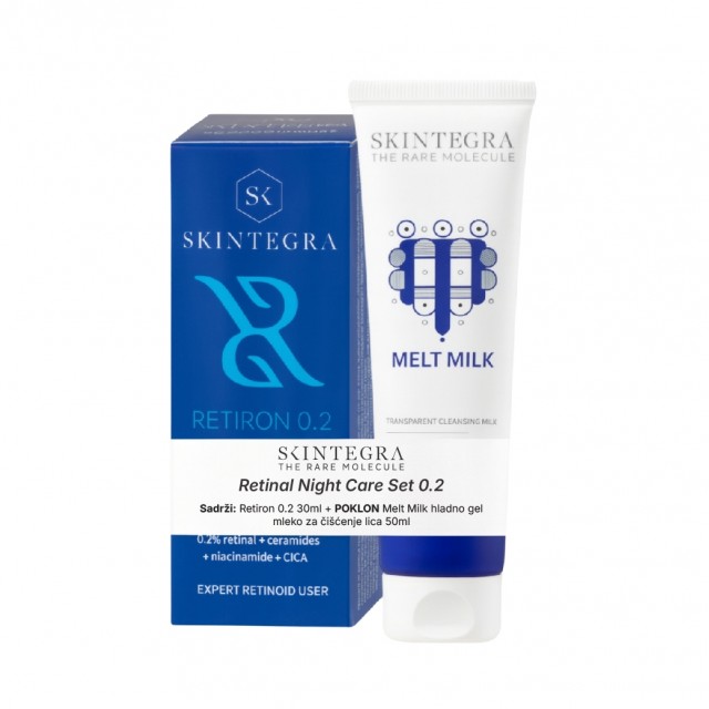 Skintegra Retiron Night Set 0,2 + Melt Milk 50Ml Gratis