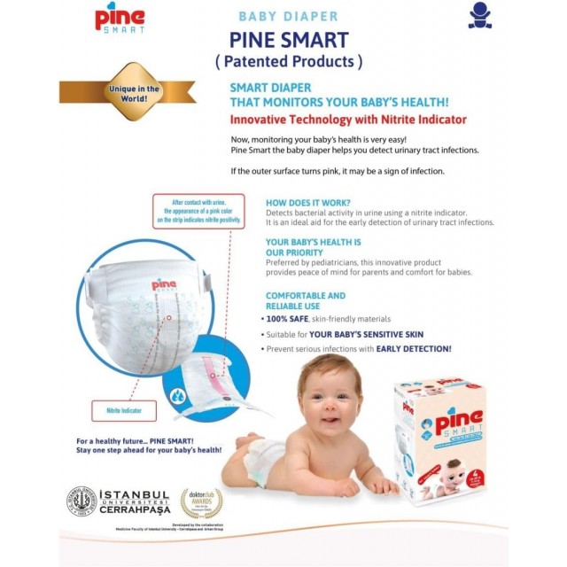Pine Smart Pelene Za Detekciju I Praćenje Infekcija Urinarnog Trakta Maxi 4 (7-18Kg)-5 Komada