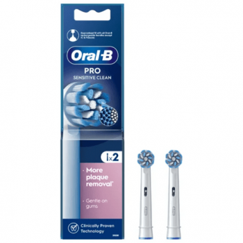 ORAL B ZAMENSKE GLAVE ZA ELEKTRIČNU ČETKICU PRO SENSITIVE CLEAN 2 KOMADA