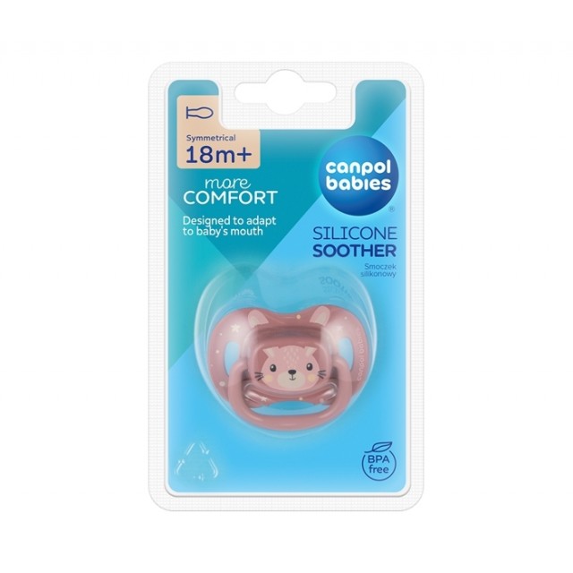 Canpol Babies Varalica Silikonska 18+ Meseci Cute Animals Pink 34/926