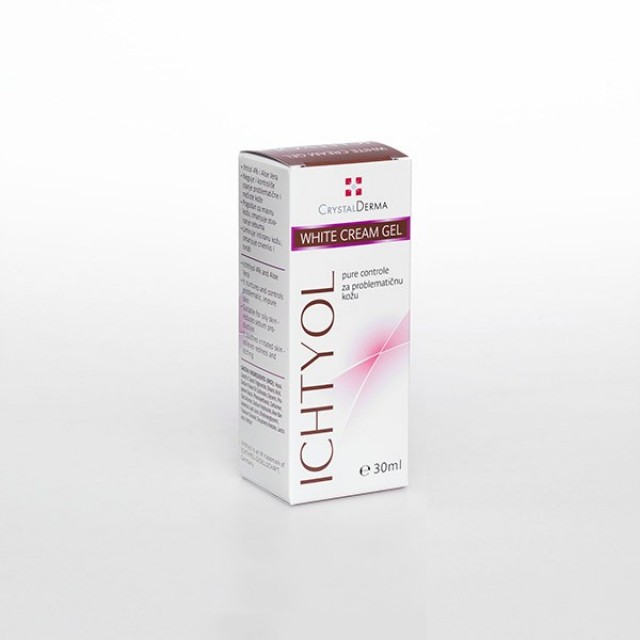 Crystal Derma Ichtyol White Cream Gel 30Ml