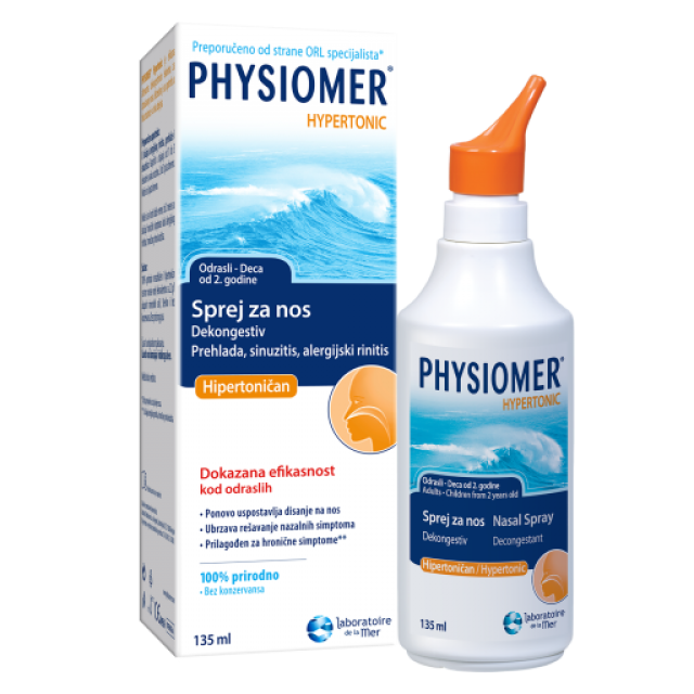 Physiomer Hypertonic Sprej 135Ml