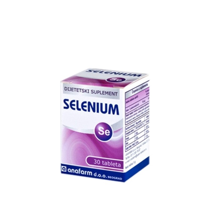 Anafarm Selenium 50Mg Tablete A30 Anafarm Selenium 50Mg Tablete A30